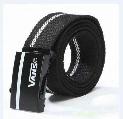 

Ремень Пояс Vans Belt полоса 100 см Черный с белым