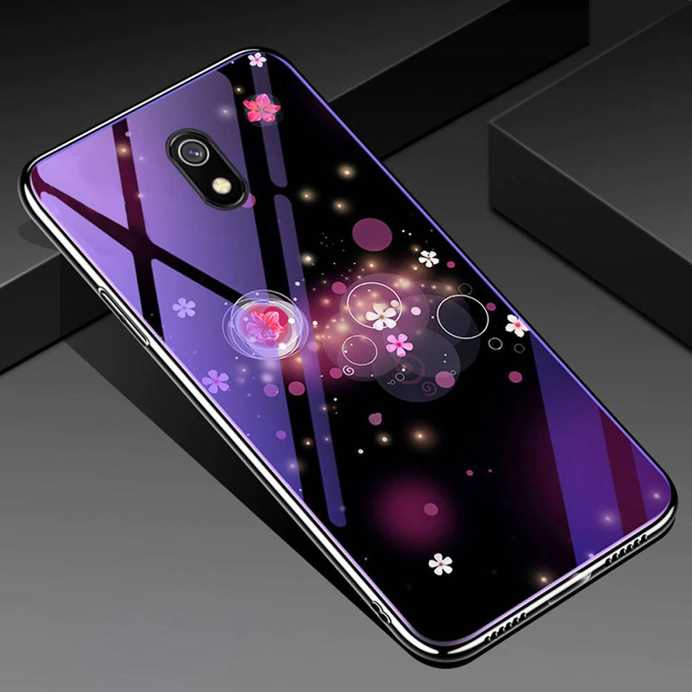 

Чехол Glass-case для Xiaomi Redmi 8A бампер накладка Space