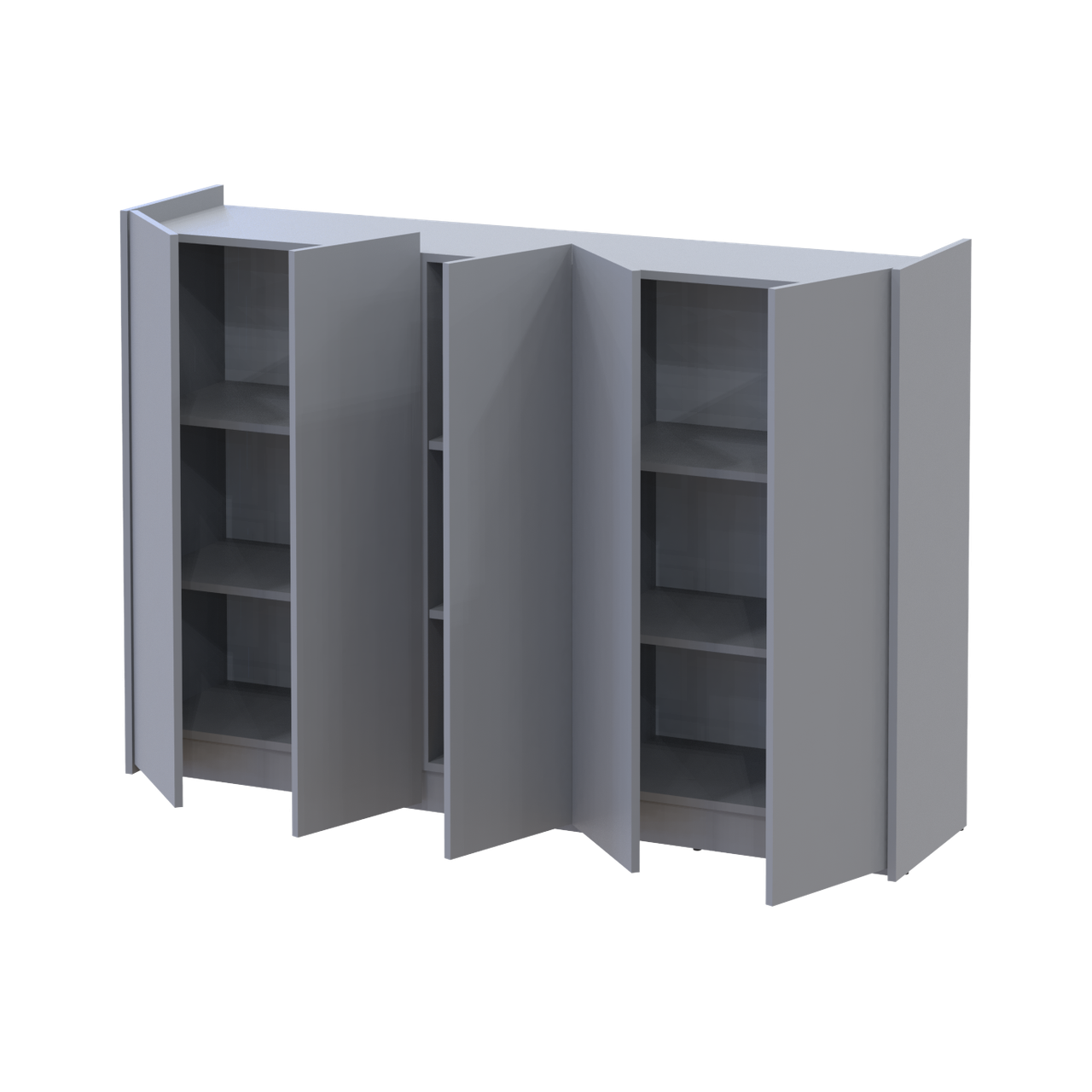 Тумба для взуття Doros Кассель Сірий 5 ДСП 159х40х110 (41516227) 2