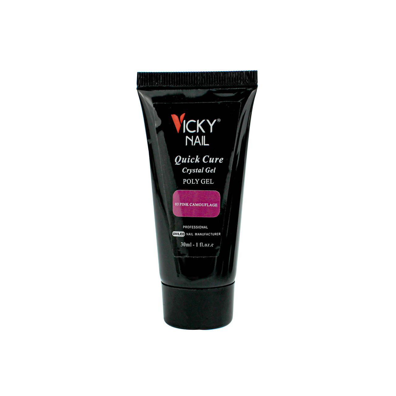 

Полигель для ногтей Vicky Nail 30мл гель для маникюра (Crystal Gel 1fl.oz) 03 PinkCamouflage(Розовый камуфляж)