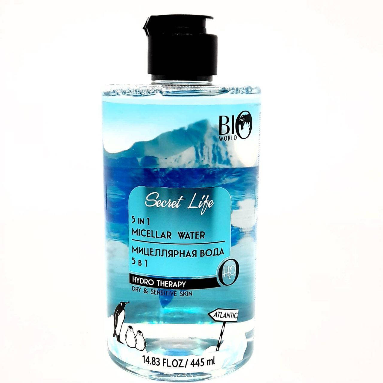 

Мицеллярная вода 5 в 1 Bio World Secret Life Hydro Therapy 5 In 1 Micellar Water (445мл)