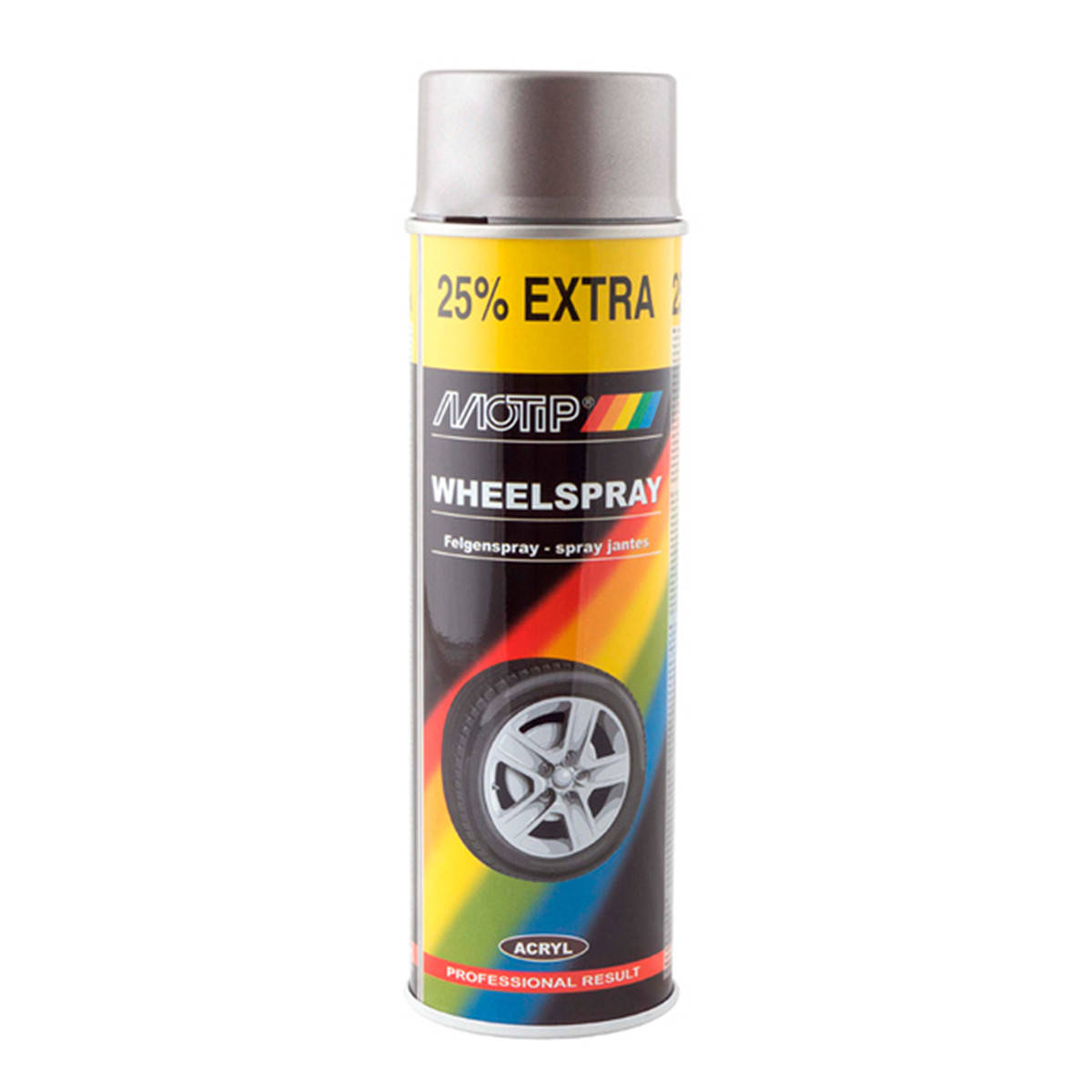 

Эмаль аэрозольная для дисков Motip Wheelspray Стальная 500 мл (04010IG), Стальной