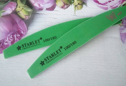 

Пилка для ногтей Starlet Professional 100/180,пилочка starlet разные виды