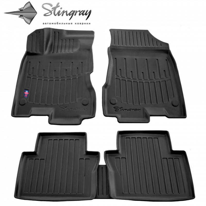 

Резиновые 3D коврики в салон на RENAULT Koleos I (2008-2016), Черный