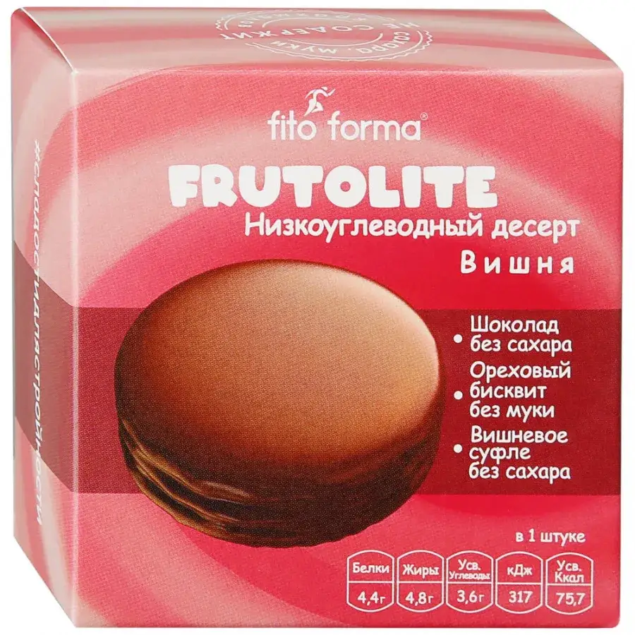

Низкоуглеводный десерт Fito Forma FrutoLite Вишня (55 грамм)