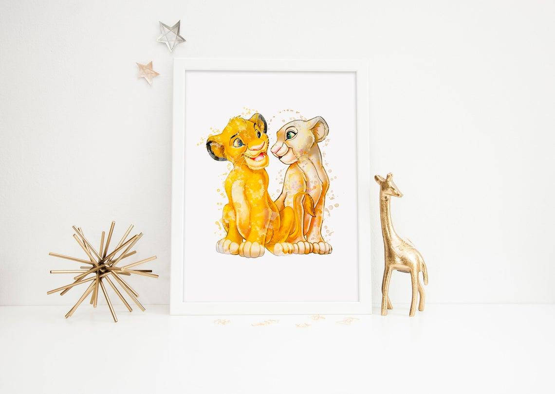 

Плакат Simba and Nala формат А3