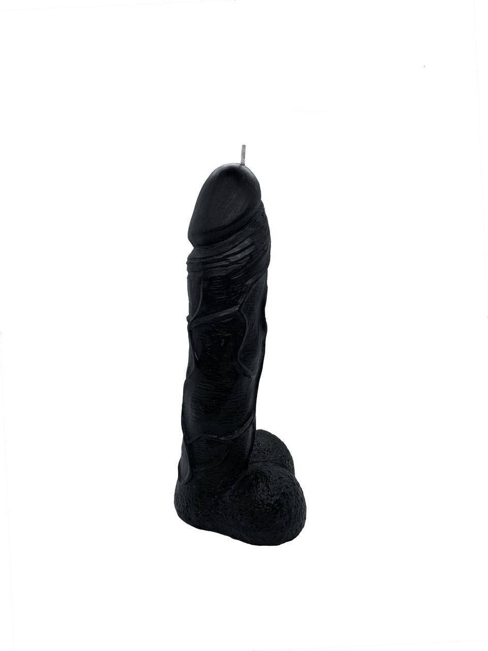 

Свеча в виде члена Чистый Кайф Black size L, для возбуждающей атмосферы, Черный