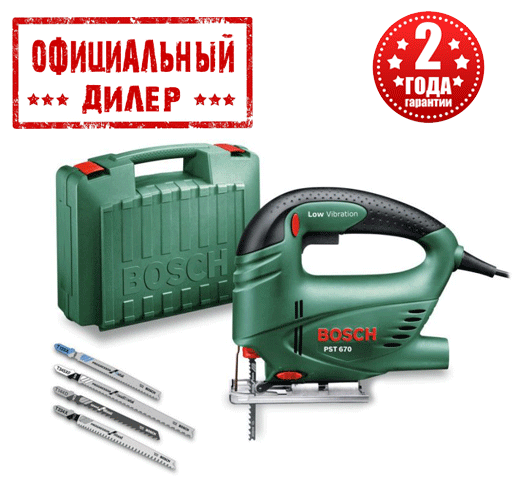 

Лобзик электрический BOSCH PST 670 (0.5 кВт, 67 мм)