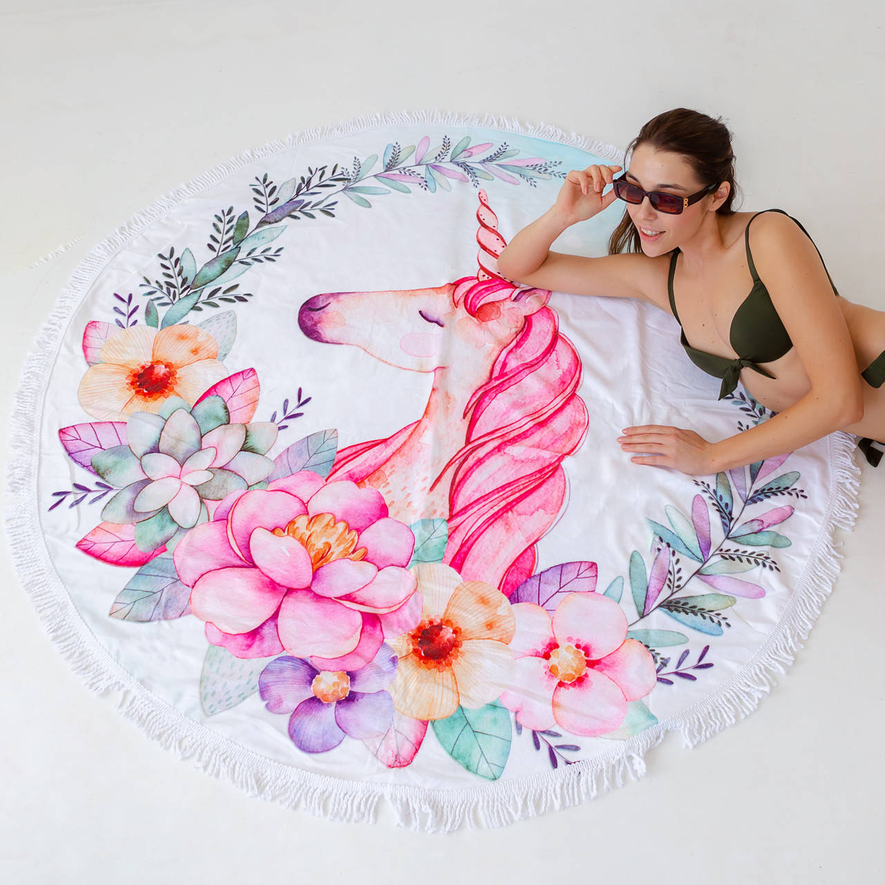 

Пляжное полотенце-покрывало "Единорог"