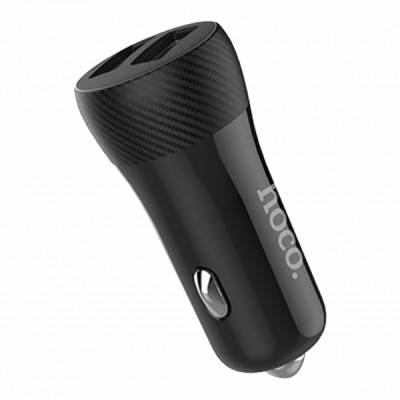 

Атомобильное зарядное устройство HOCO Z21 Ascender Carbon/2USB/3,4A Black