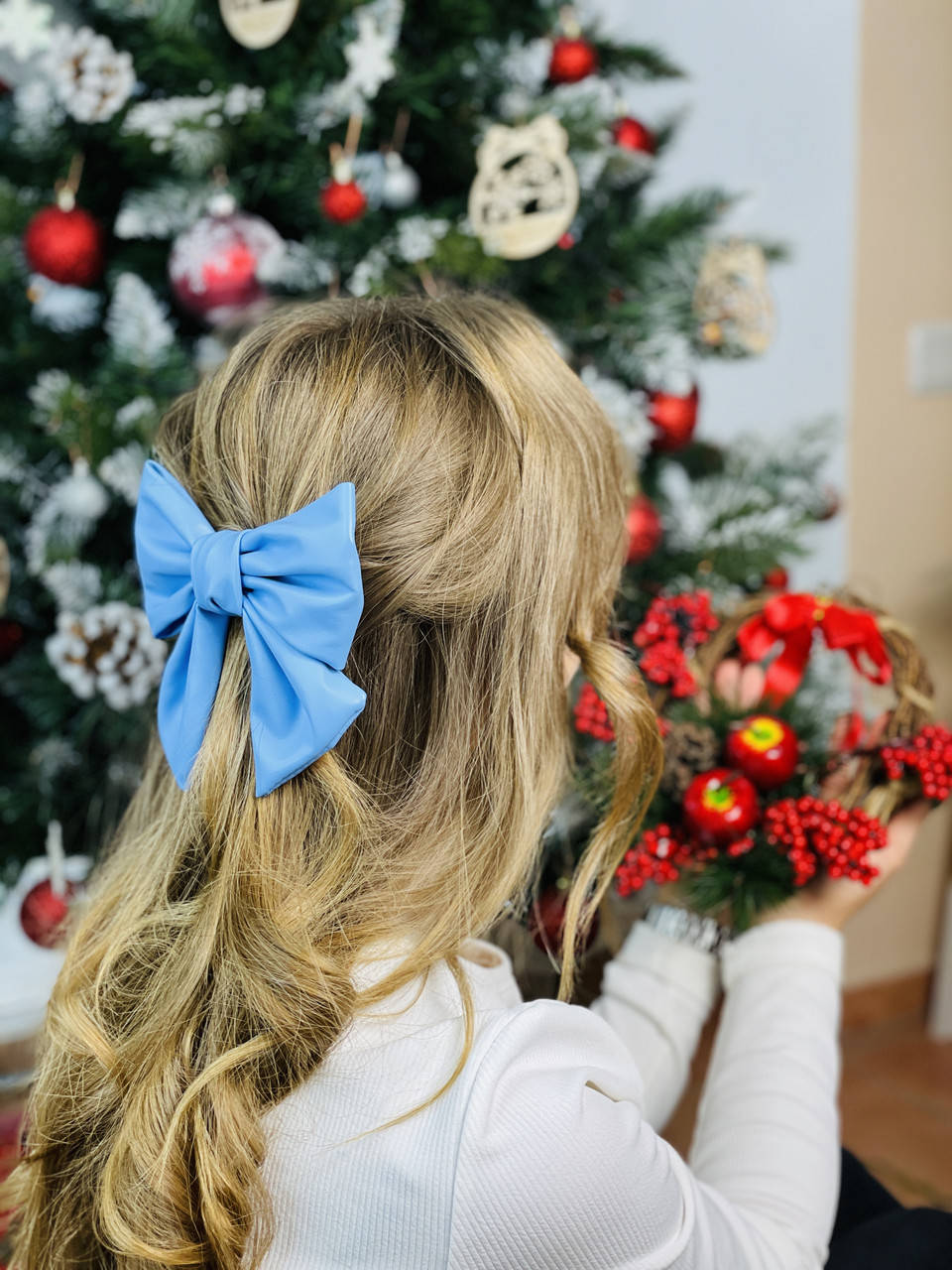 

Заколка-автомат для волос кожаный бант (разных цветов), Разные цвета