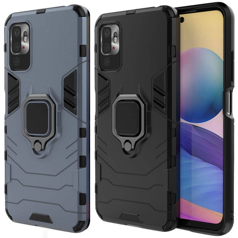 

Ударопрочный чехол Transformer Ring for Magnet для Xiaomi Redmi Note 10 5G / Poco M3 Pro