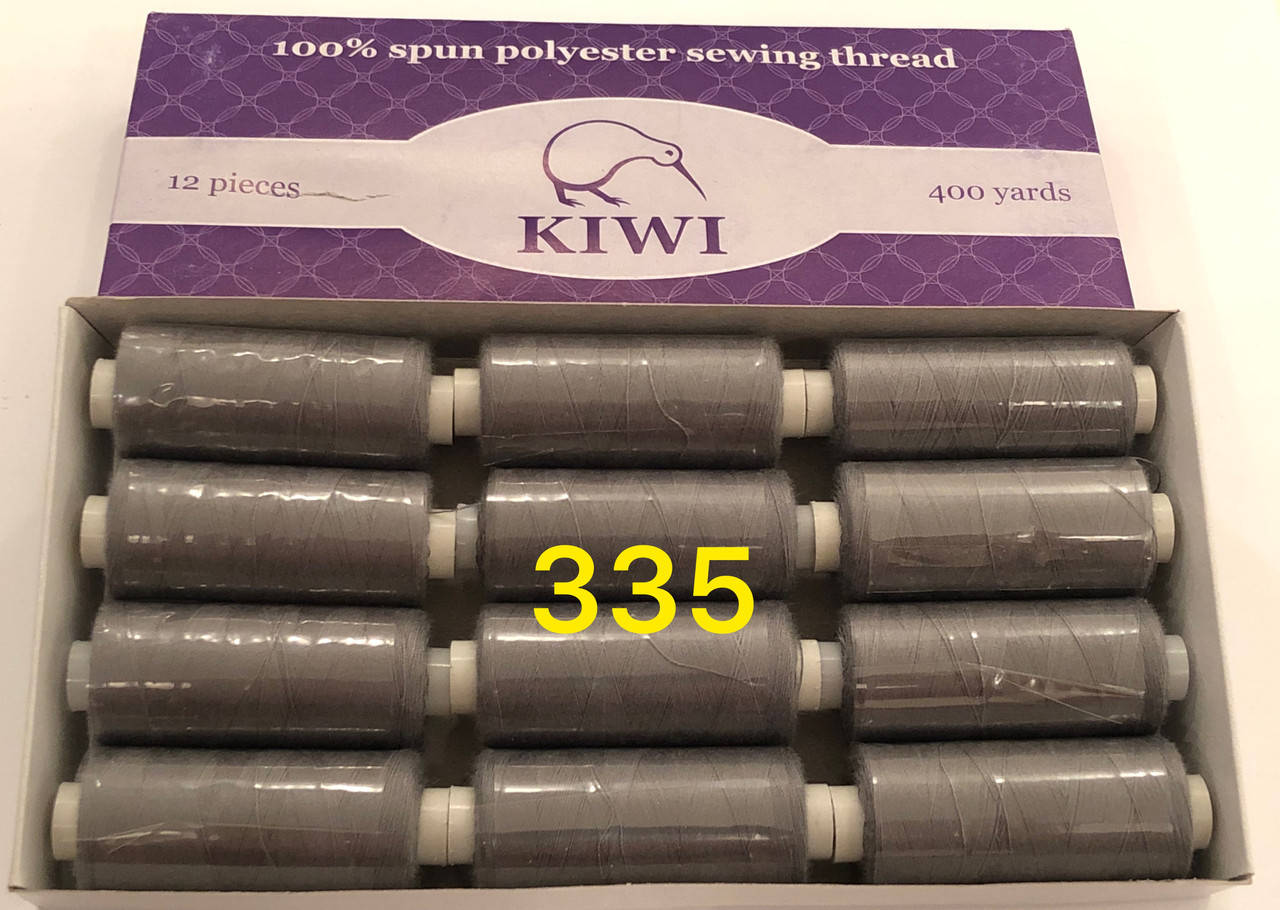 

Швейные нитки 40/2 335тон полиэстер Kiwi Киви 400ярдов