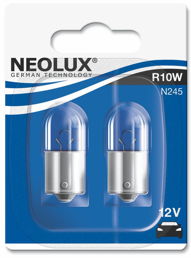

Автолампа Neolux R10W 12V 10W BA15S блистер 2шт N245_02B
