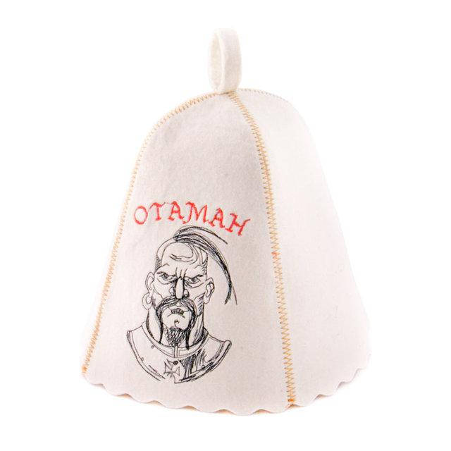 

Шапка для бани с вышивкой ОТАМАН