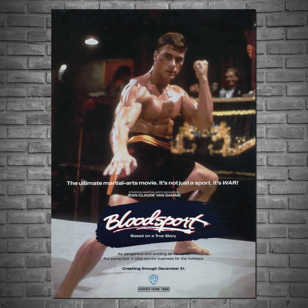 

Плакат "Кровавый Спорт, Жан-Клод Ван Дамм, Bloodsport (1988)" (артикул 5557)