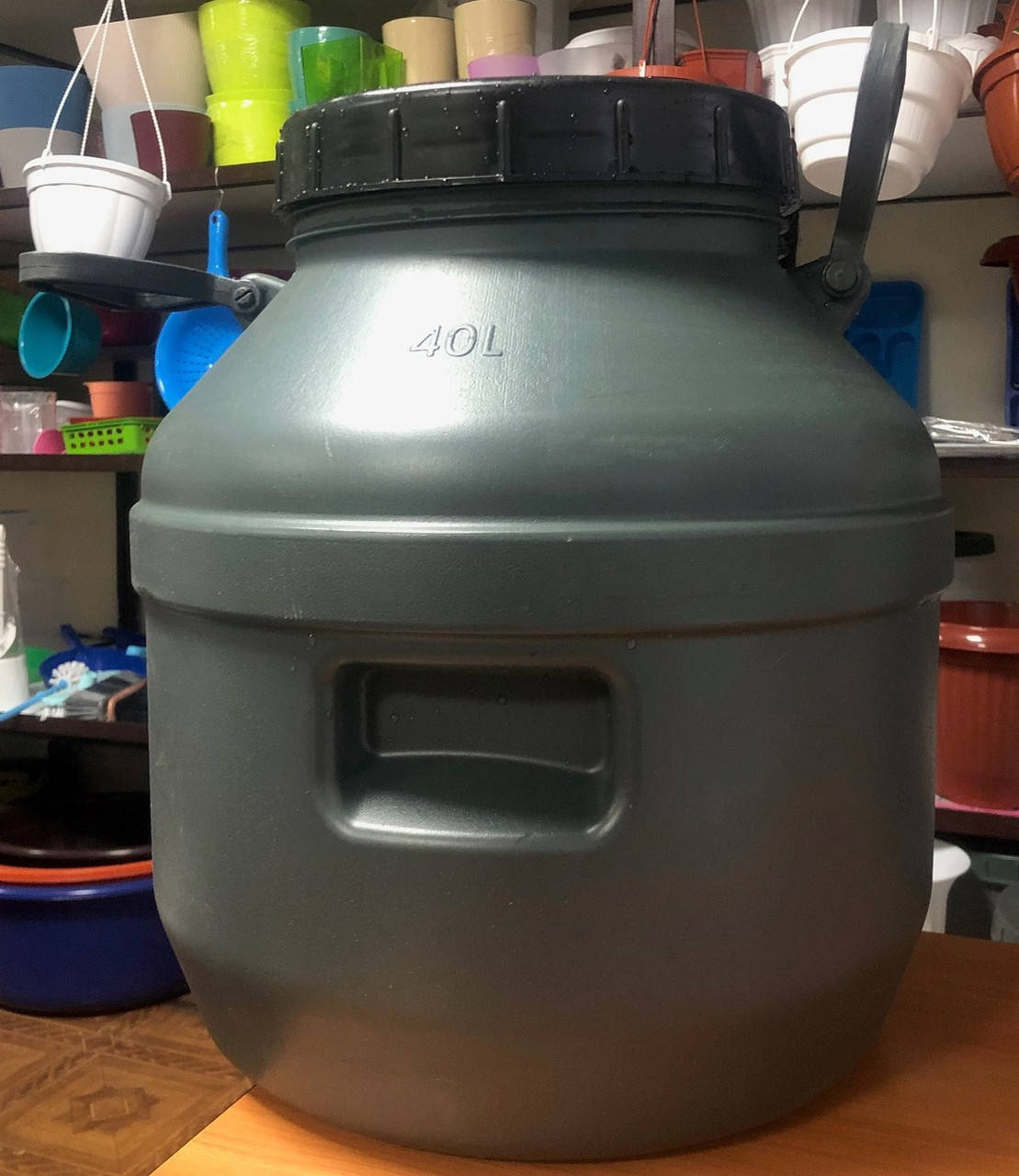 

Бидон пластиковый 40 л с большой горловиной АКЦИОННЫЙ