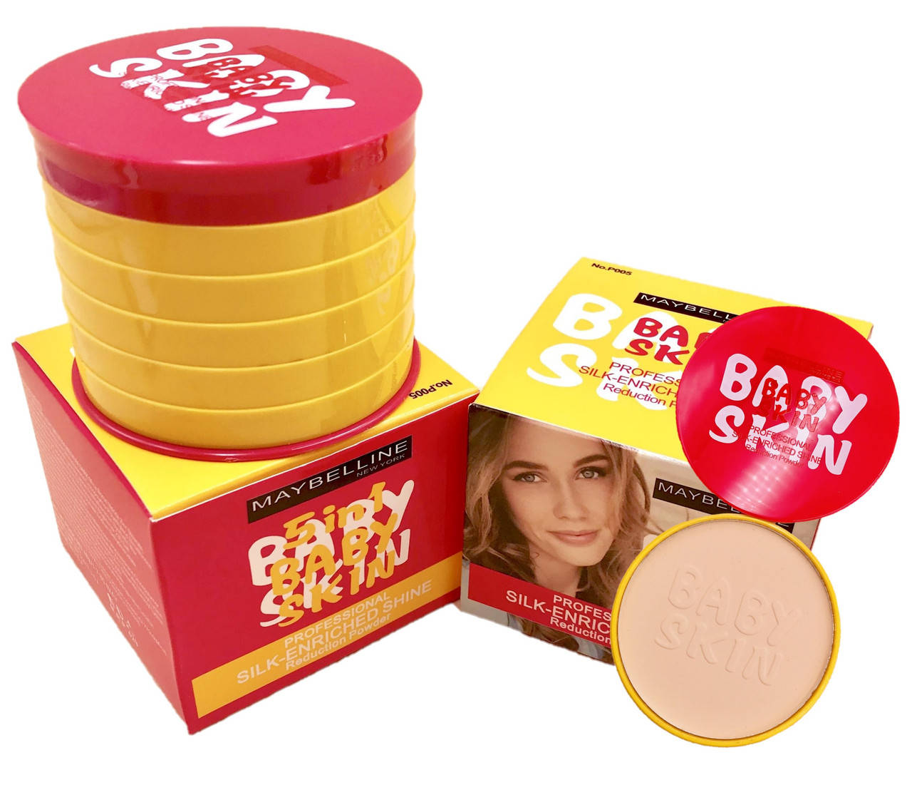 

Пудра MAYBELLINE Baby Skin Professional Silk-Enriched 5 в 1