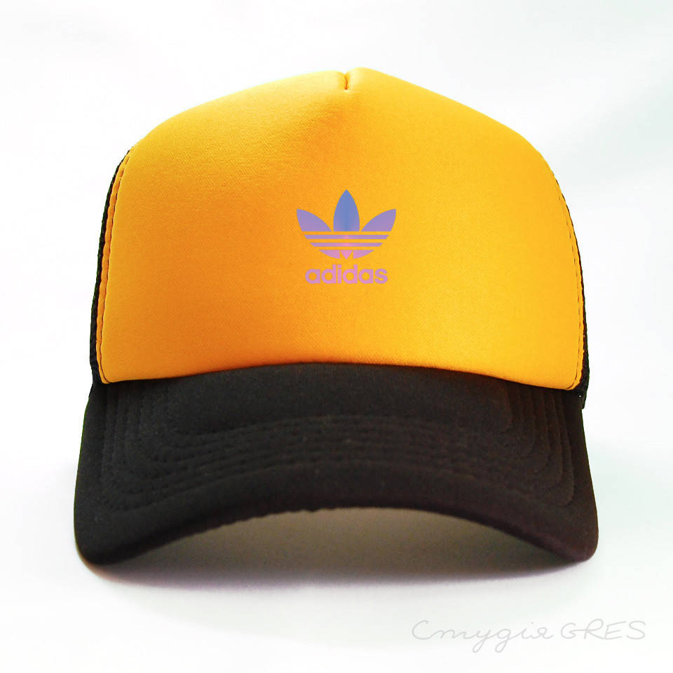 

Бейсболка черная с лого ADIDAS, Желтый
