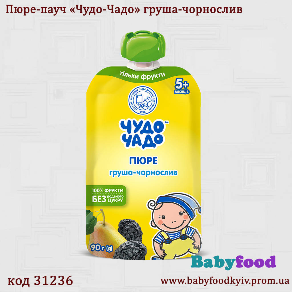 

Пюре Чудо-Чадо Pouch Груша-чернослив, 90 г
