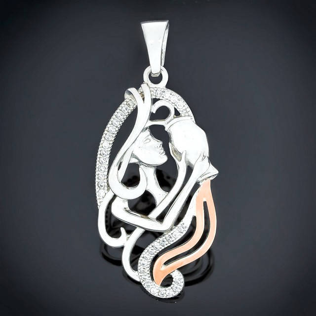 

Кулон 519 Водолей Rhodium