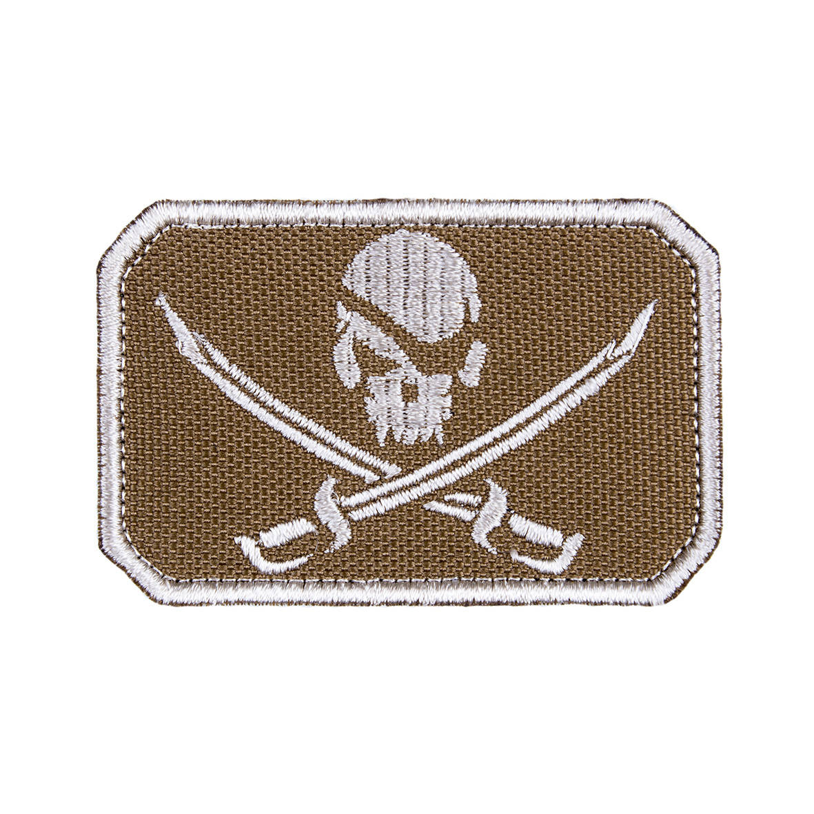 

"Pirate skull" Нашивка, патч , шеврон (Койот бежевий)