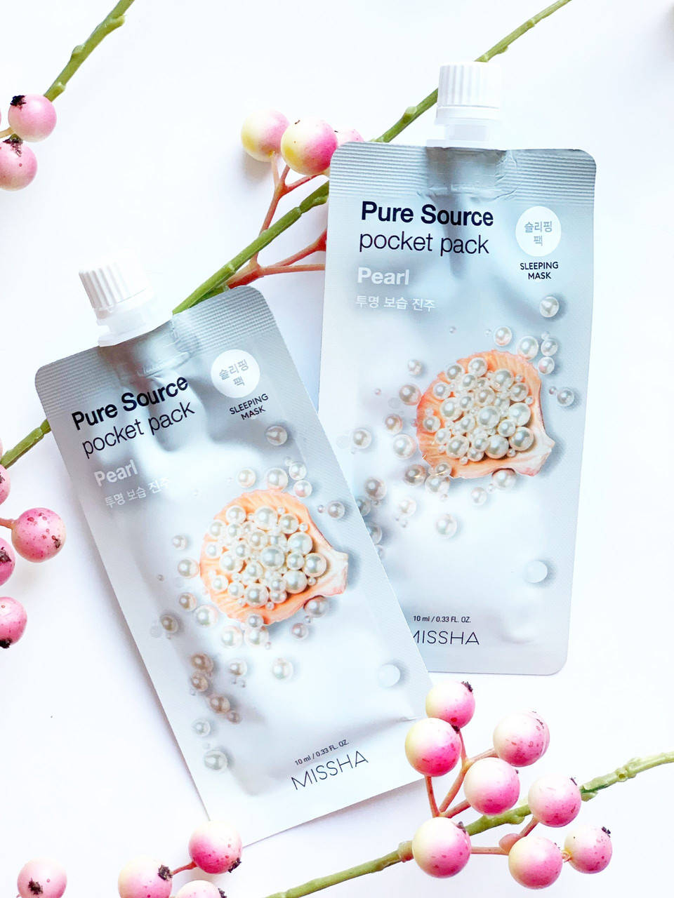 

Ночная маска с экстрактом жемчуга MISSHA Pure Source Pocket Pack Pearl 10 ml