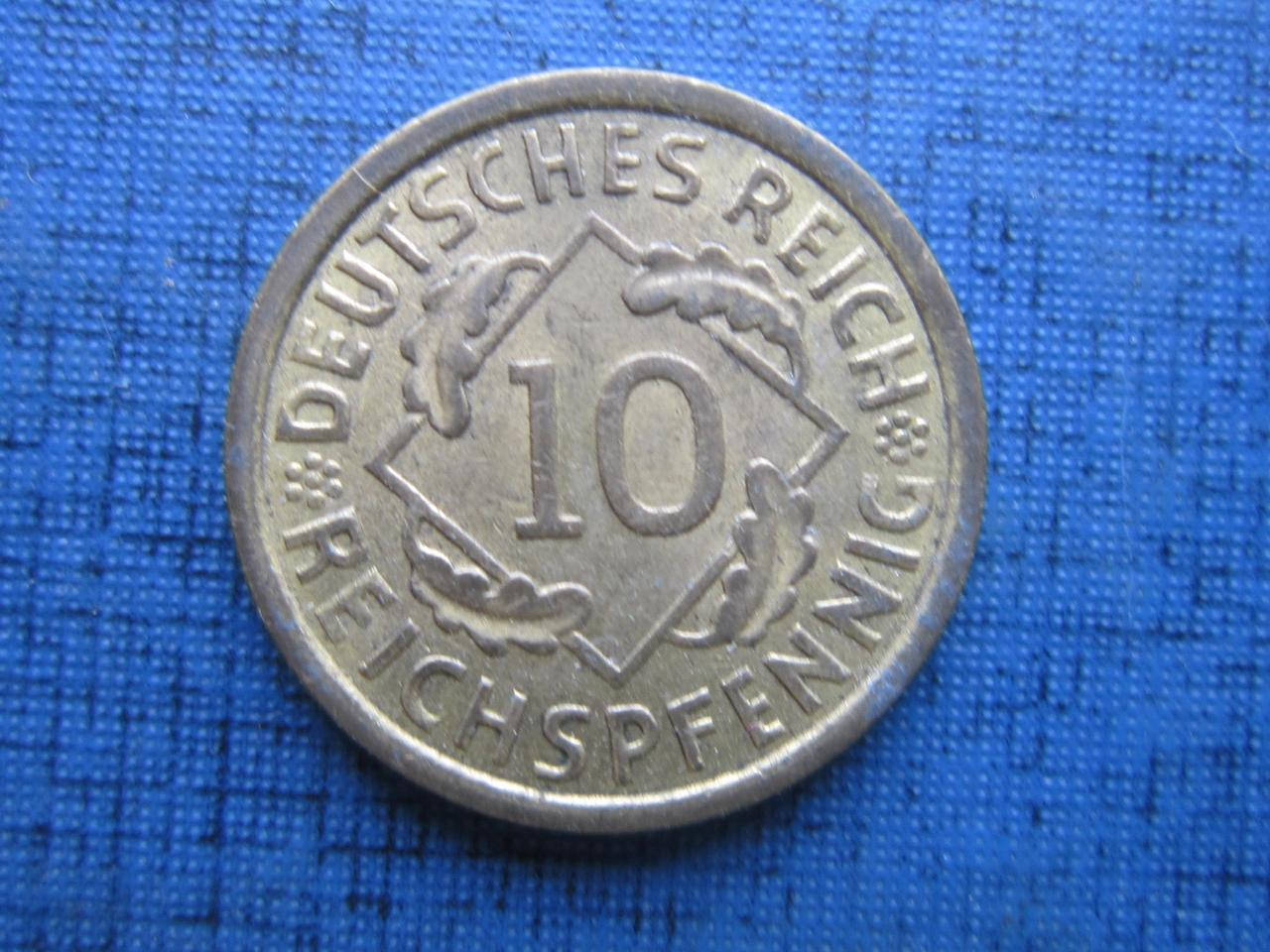 

Монета 10 пфеннигов Германия 1935 А рейх состояние