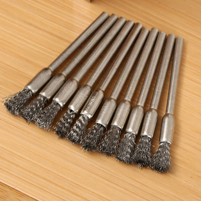 

Щетка стальная для гравера, бормашинки Dremel (косточка) 1 шт