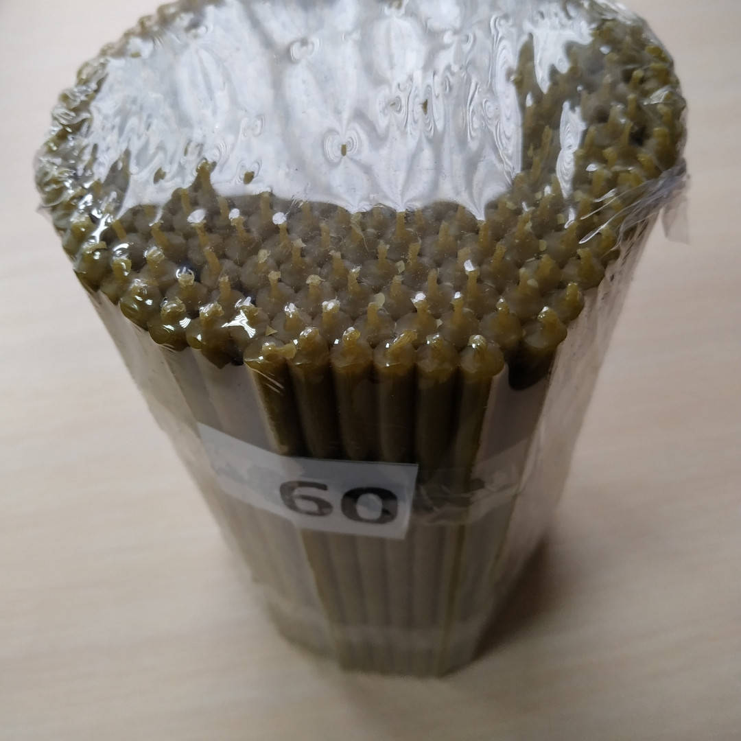 

Свічка церковна воскова #60 (2 кг)