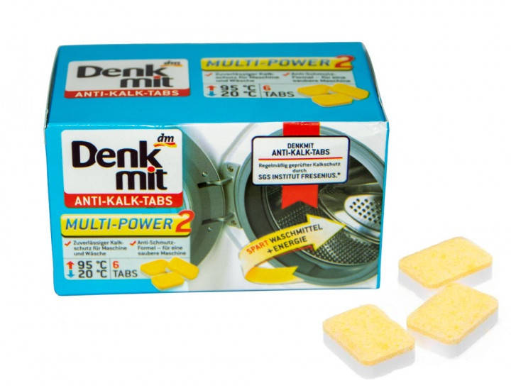 

Таблетки для удаления накипи и чистки стиральной машины Denkmit 6 шт