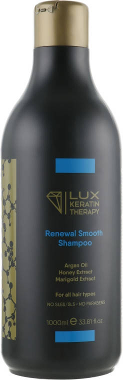 

LUX KERATIN THERAPY Renewal Keratin Разглаживающий шампунь с аргановым маслом 1000 мл