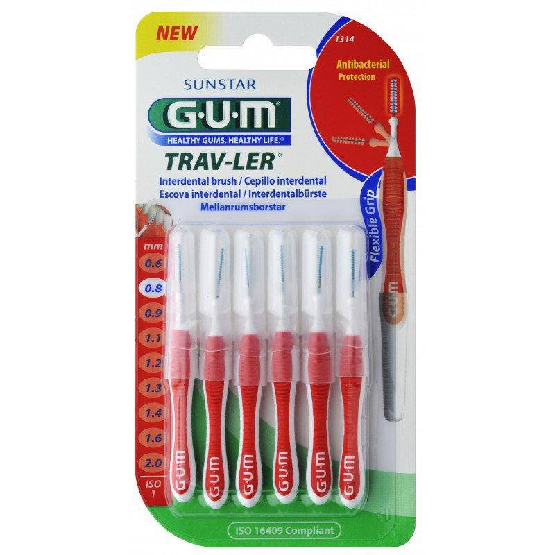 

Межзубные щетки GUM TravLer 0.8 мм