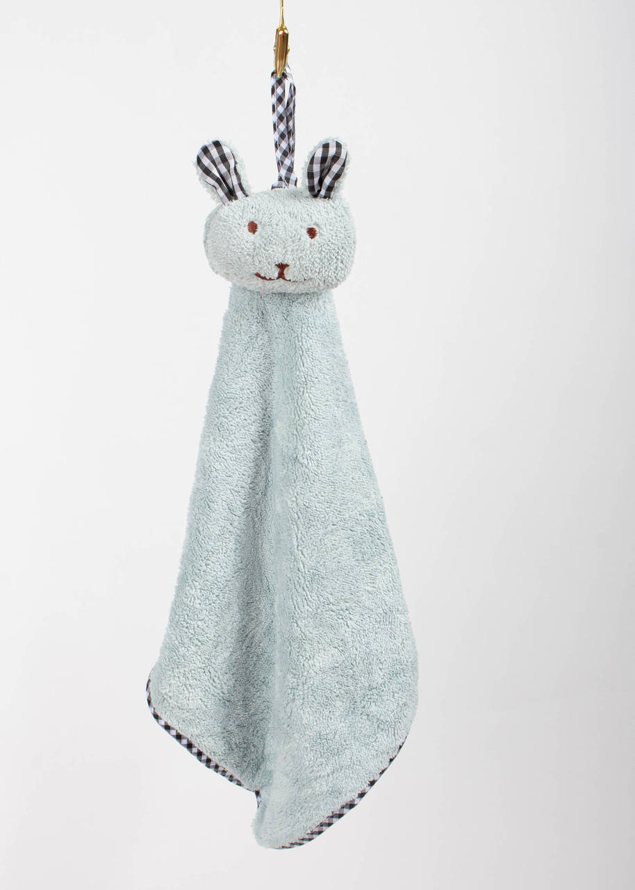 

Салфетка кухонная микрофибра "зайчик" Голубой