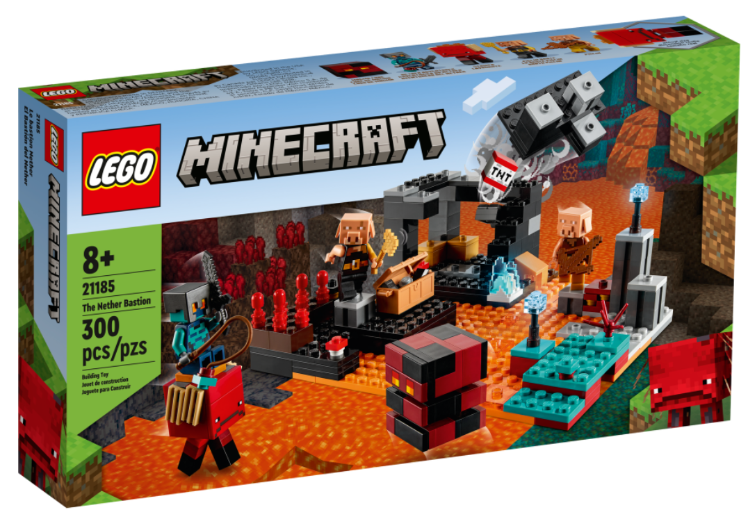

Конструктор LEGO Minecraft Нижний бастион 300 деталей (21185), Разные цвета