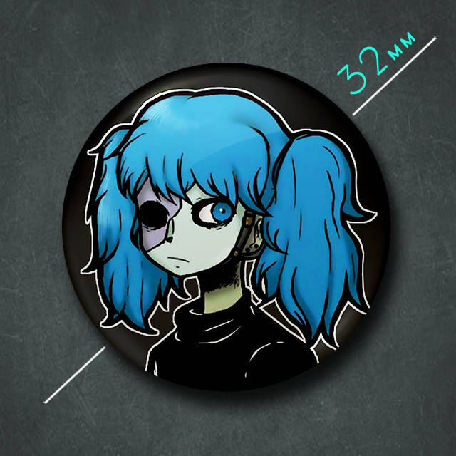 

"Салли Фейс / Sally face" значок круглый на булавке Ø32 мм