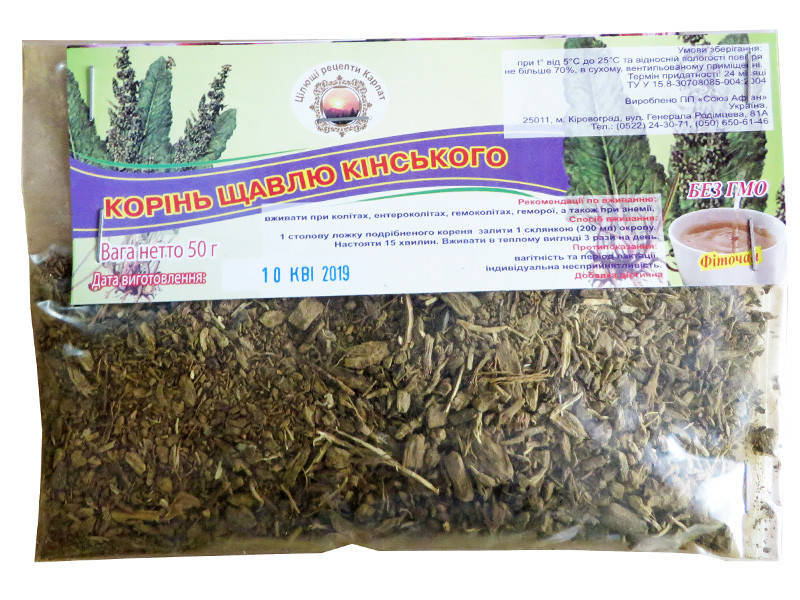 

Корень щавеля конского 50 г