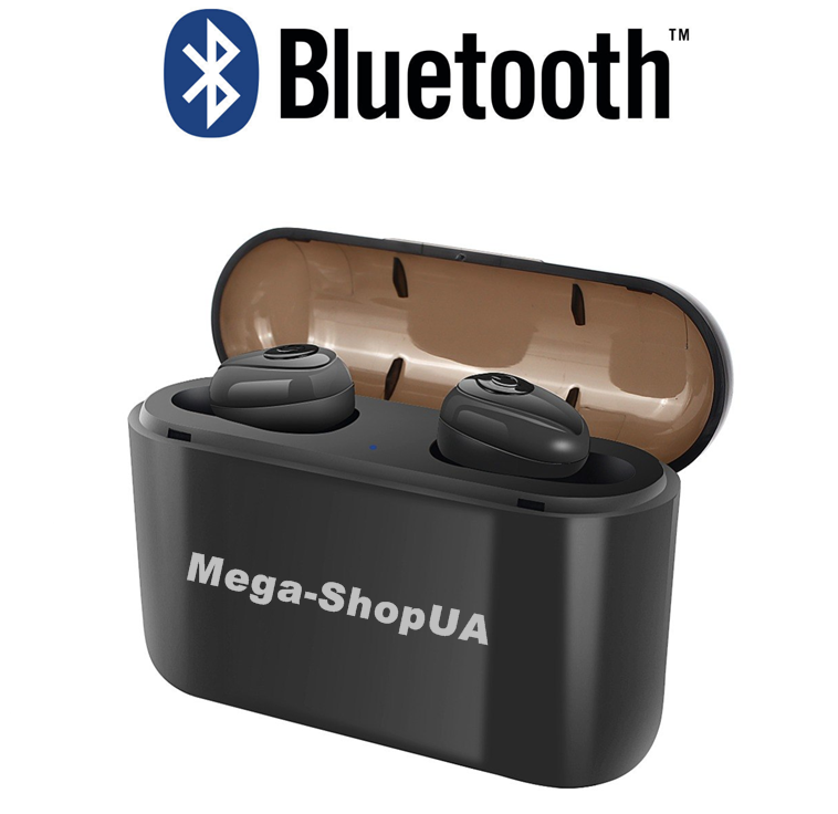 

Беспроводные вакуумные наушники и гарнитура Bluetooth блютуз X8-B для телефона смартфона, Черный