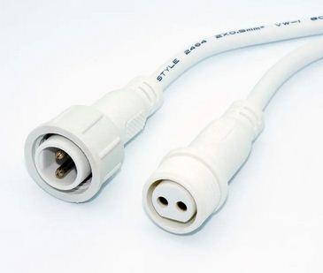 

Разъемы (шт.+ гн.) водонепроницаемые M18, 2pin, IP67, с кабелем 2х0,5мм.кв., белые