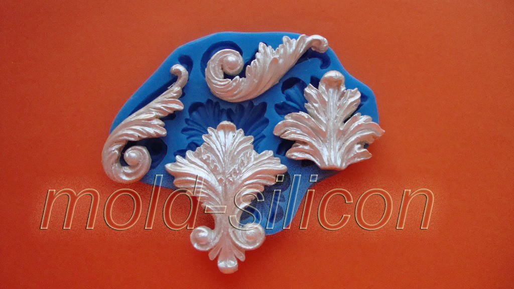 

Силиконовый молд "Завитки набор"