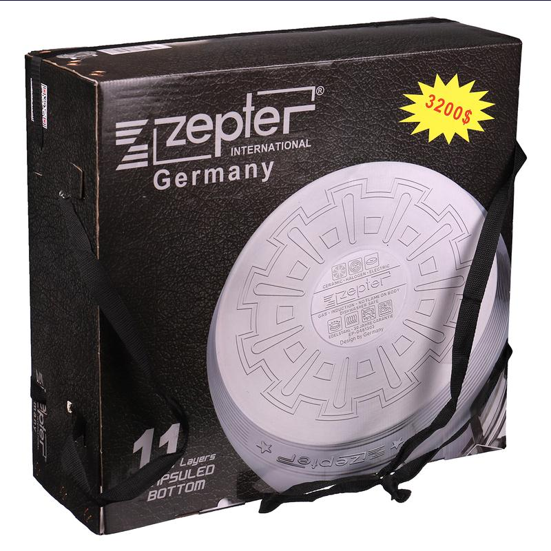 

Набір посуду Zepter International Germany 17 предметів, Серебристый