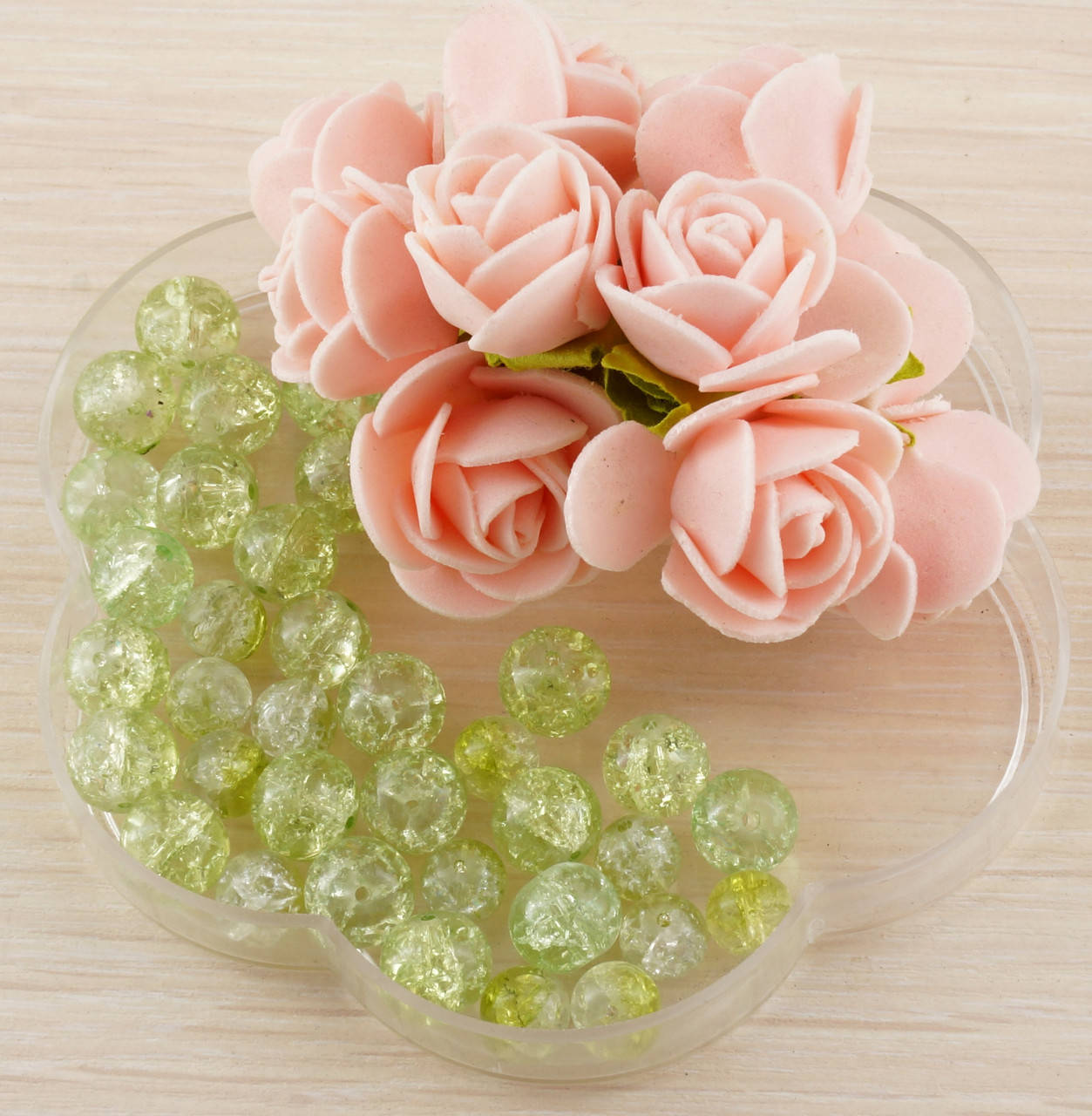 

Бусины стекло 16 (5 шт) 10 мм