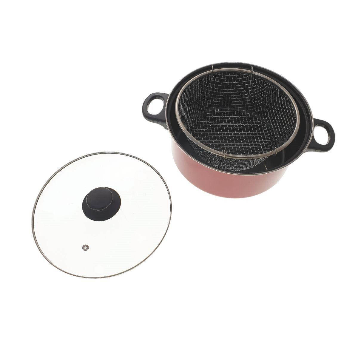 

Кастрюля-фритюрница 24 см Bohmann BH-1029-03, Серый