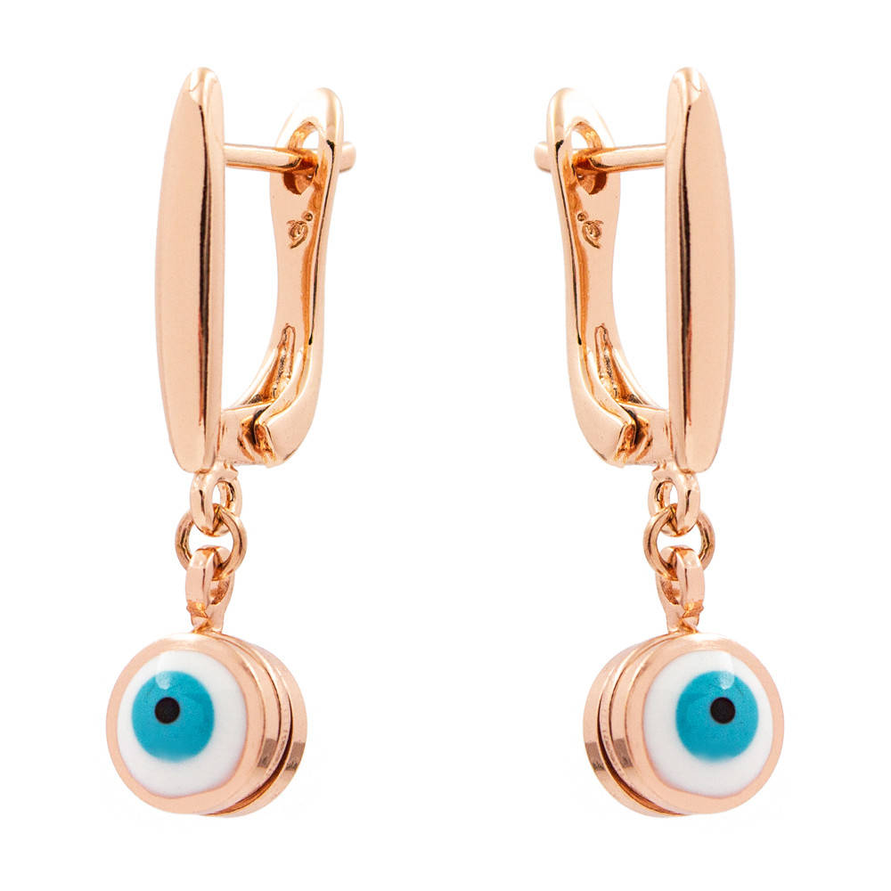 

Сережки позолота, подвески "Lucky eye"