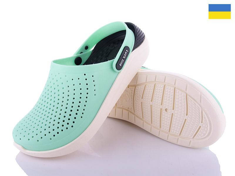 

Сабо женские Luck Crocs, Кроксы женские (светло-зеленые), Зелёный
