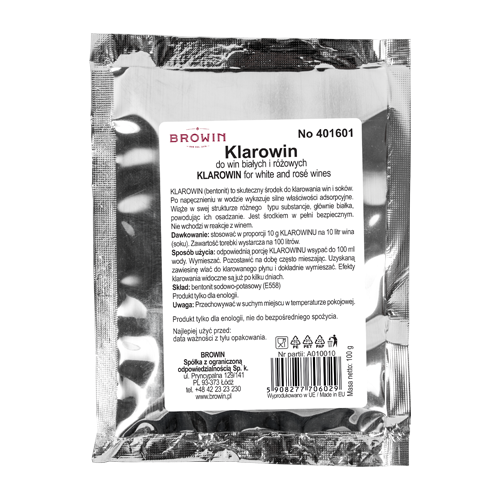 

Biowin Klarowin 100г - для осветления розового и белого вина