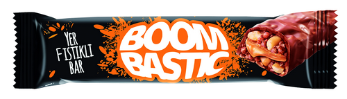 

БАТОНЧИК «BOOMBASTIC» С КАРАМЕЛЬЮ, АРАХИСОМ И ХРУСТЯЩИМ РИСОМ В МОЛОЧНОМ ШОКОЛАДЕ