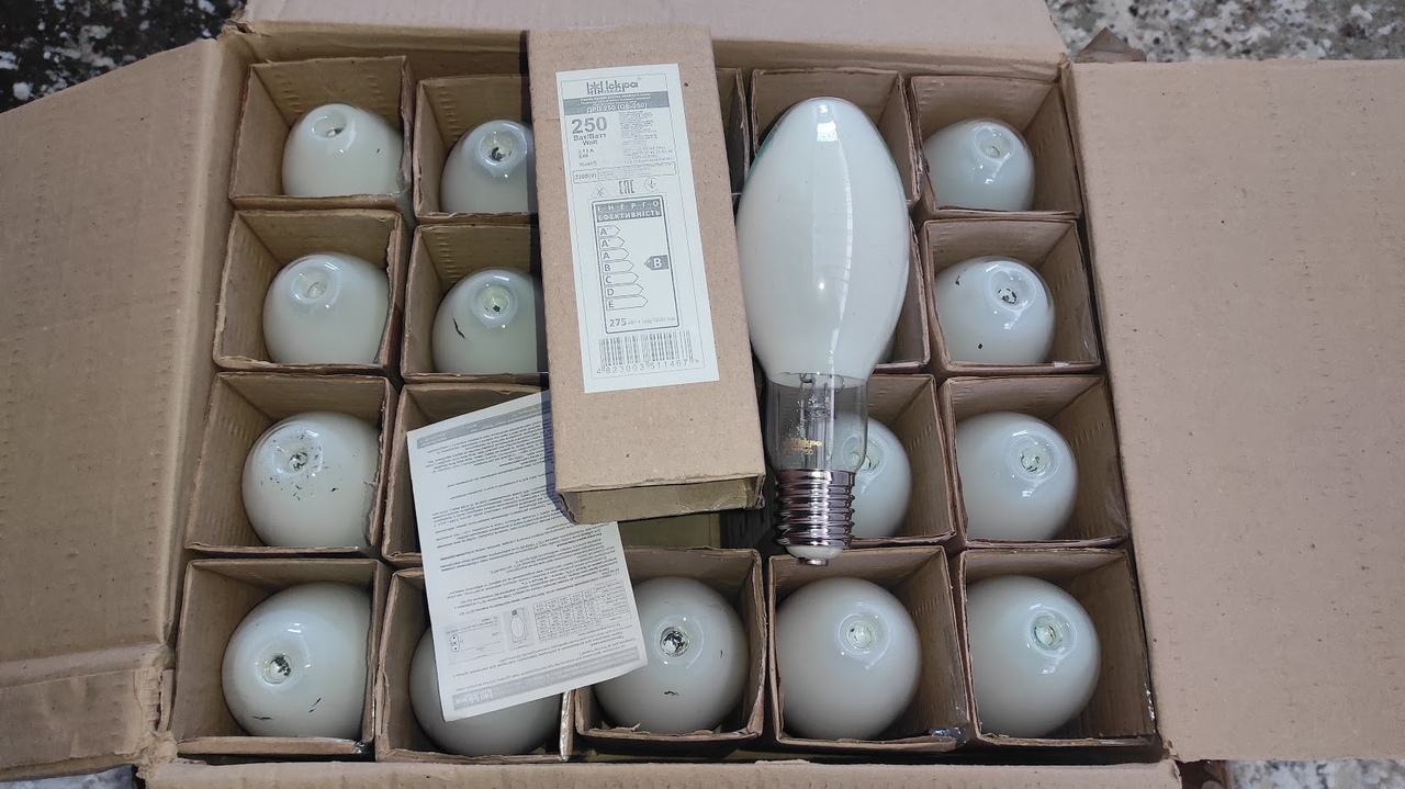 

Ртутная газоразрядная лампа 250W Искра E40 ДРЛ 250 ватт ДРЛ 250w (работает от дросселя)