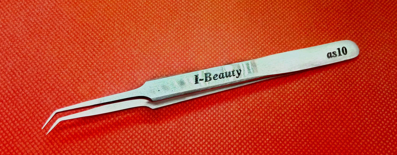 

Пинцет I-Beauty AS10 "мини L" ,для 3D наращивания