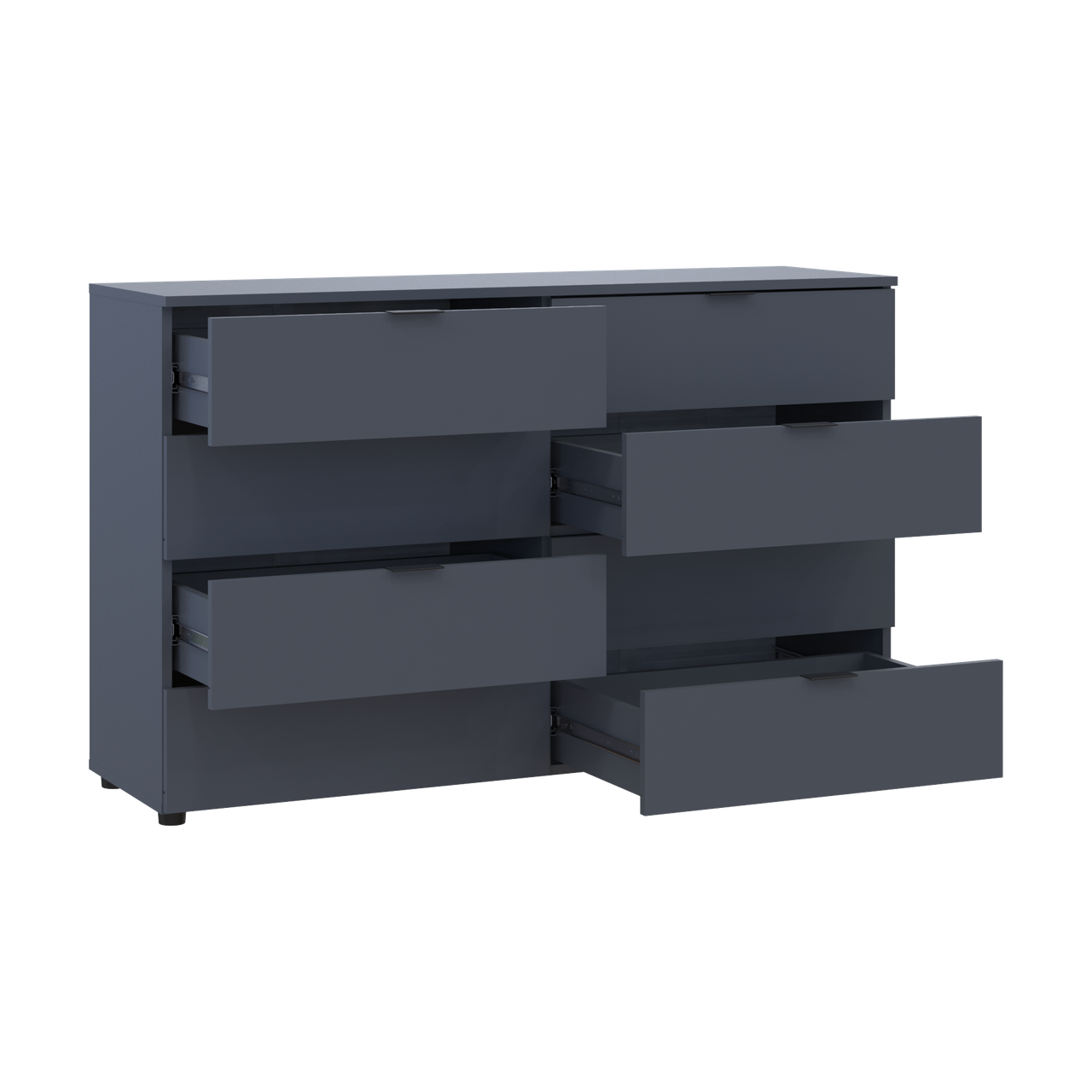 Комод Doros Рон 8 Графіт 8 Шухлядок 130х38х81 (41516173) 6